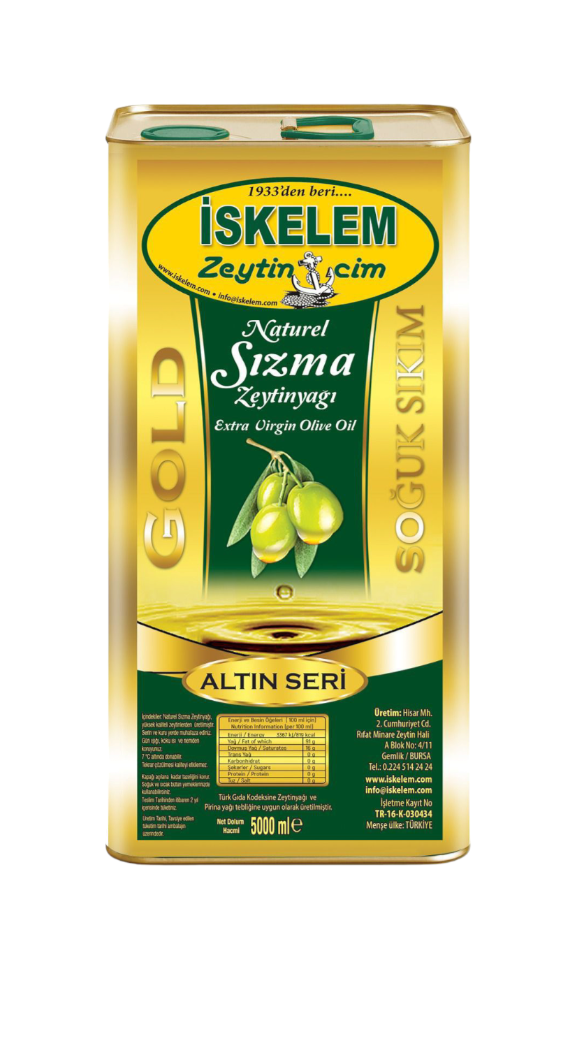 001 5 Litre Soğuk Sıkım NATUREL SIZMA ZEYTİNYAĞI - Görsel 1